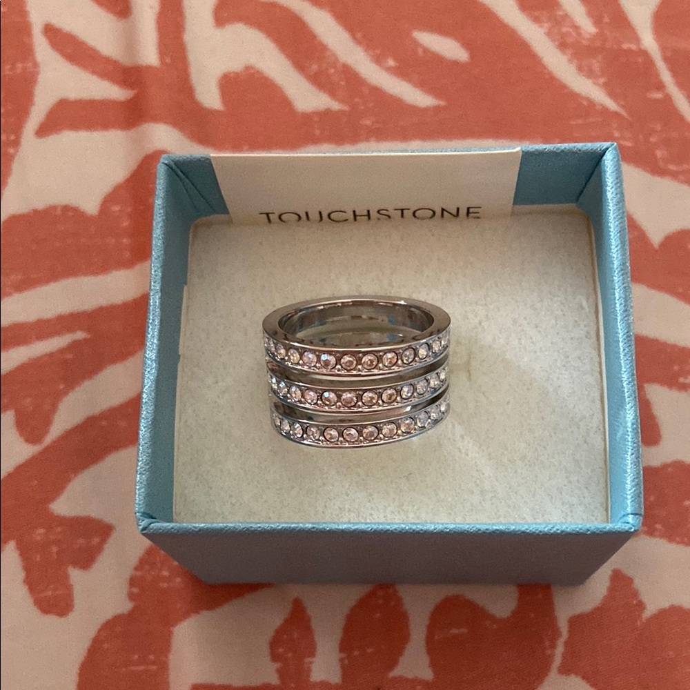 Silver Crystal Ring